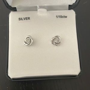 *New in box* silver earrings